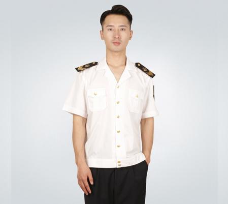 中国海事男士夏季短袖衬衫
